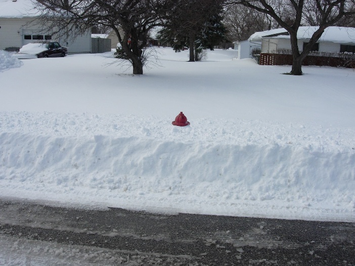 hydrant in snow