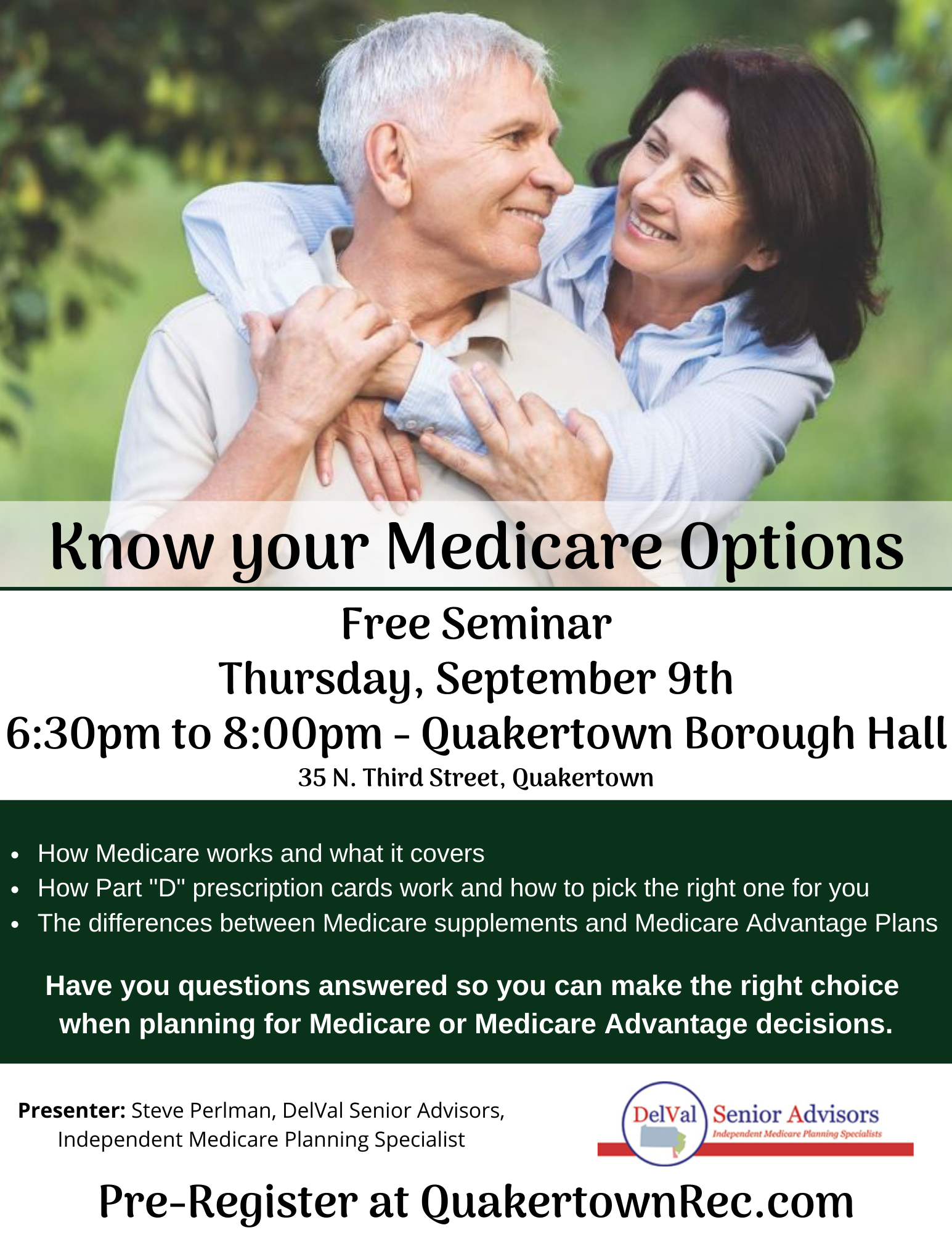 Medicare Seminar -  September 2021